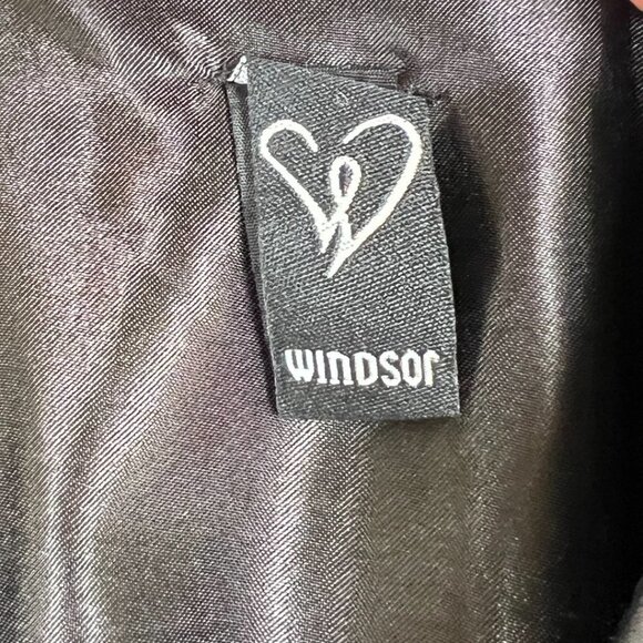 NWT Windsor Black Isabelle Satin A-Line Formal Gown - Picture 10 of 16